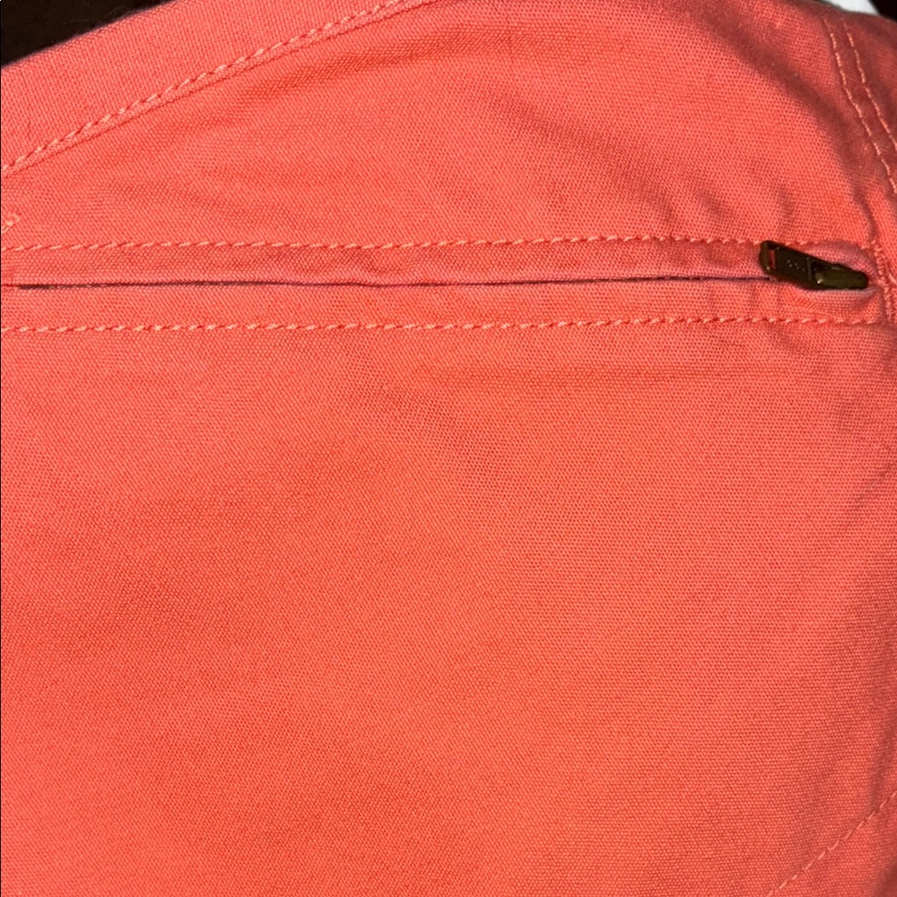 Salmon Colored Eddie Bauer Denim Skirt Size 8 - Picture 3 of 5
